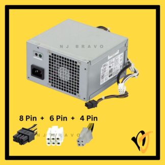 Dell 365W PSU T1M43/7VK45 OptiPlex 7010/7020/9020 MT, PowerEdge T1700/T3620, Precision T1700/T3620/T20 (8+4+6P)