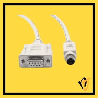 Mitsubishi QC30R2 RS232 PLC Programming Cable DB9F to MD6 3M Q Series