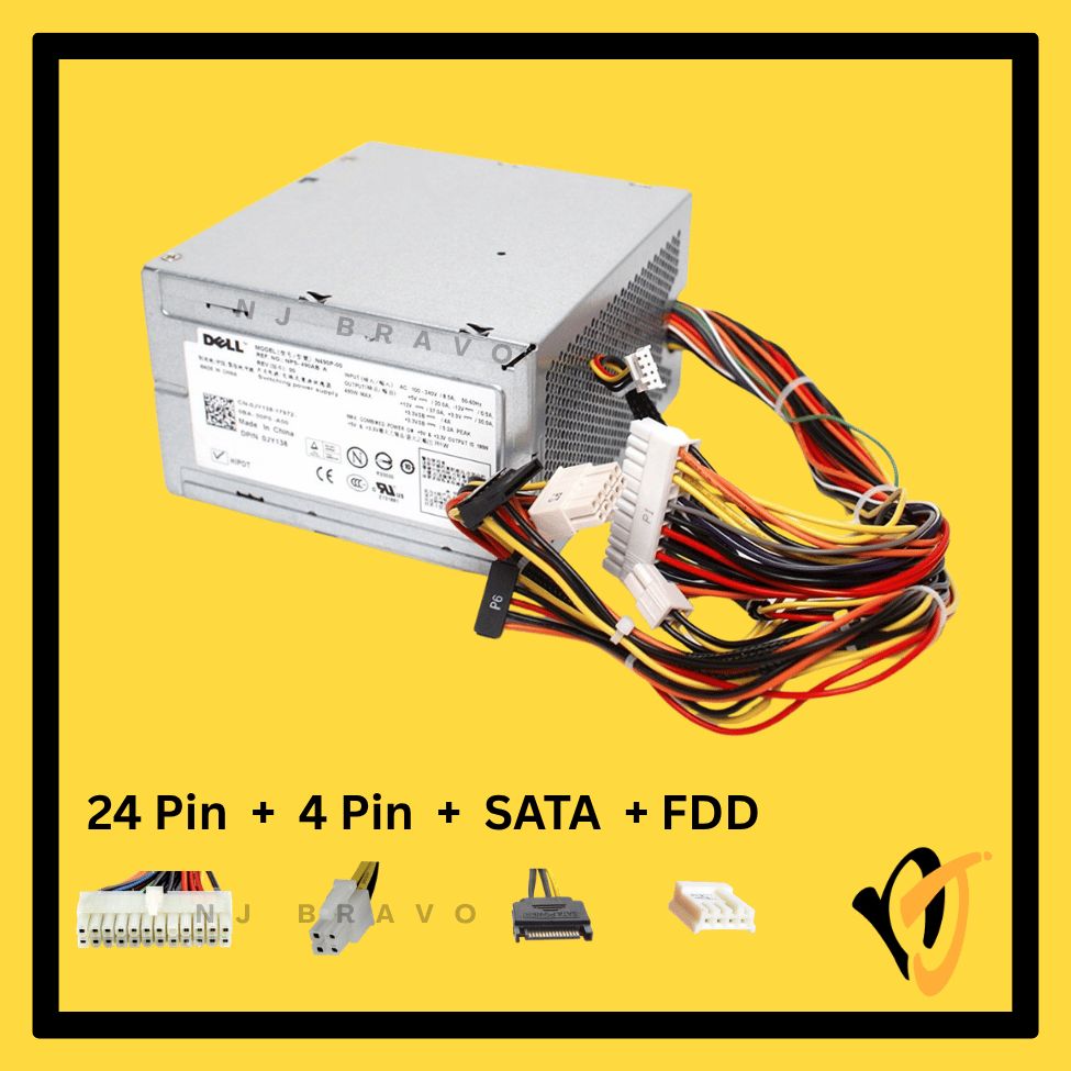 Dell 490W Server PSU JY138 DU643 PowerEdge T300 (24+4P+SATA+FDD)