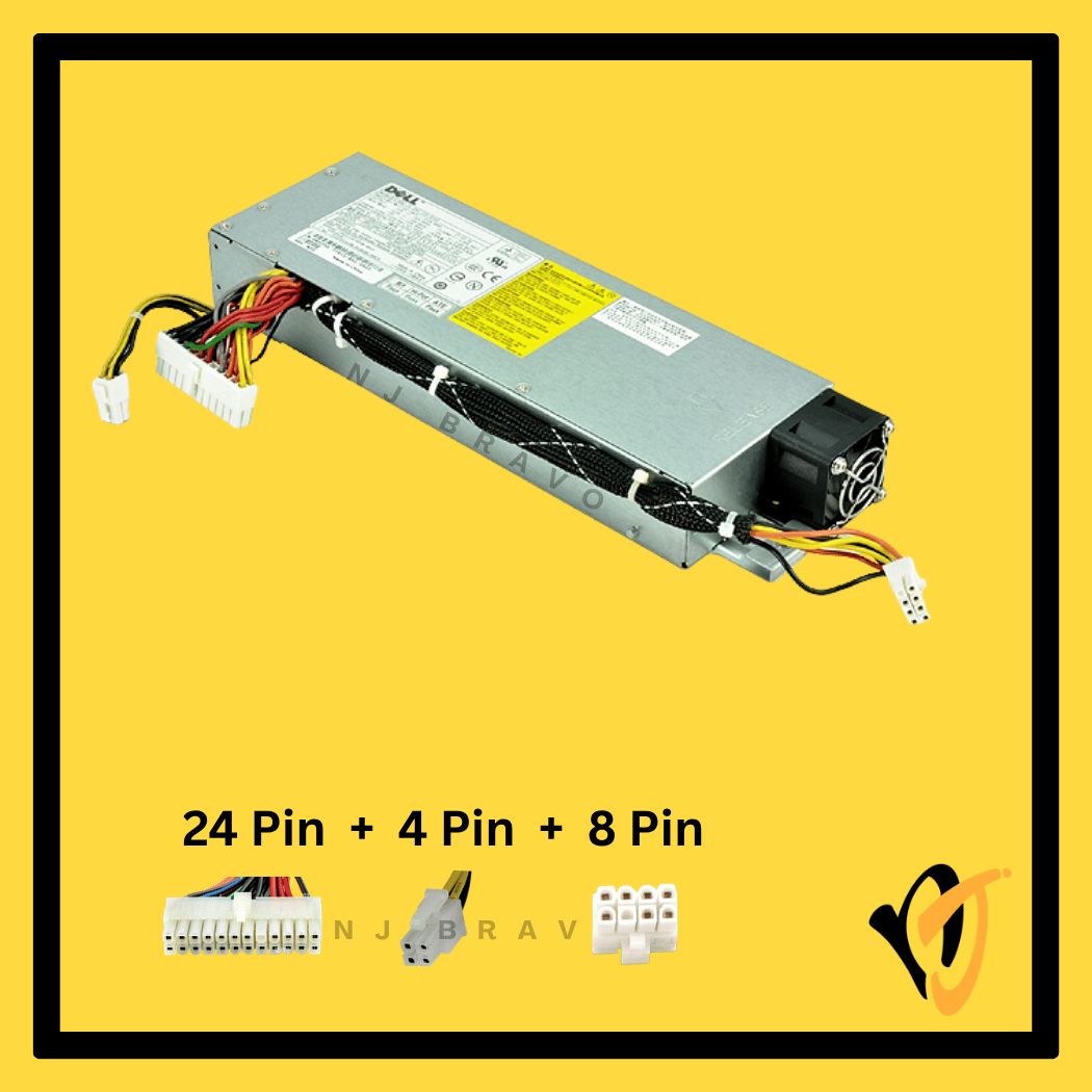 Dell 345W Server PSU XH225 HH066 RH744 PowerEdge R200 (24+4+8P)