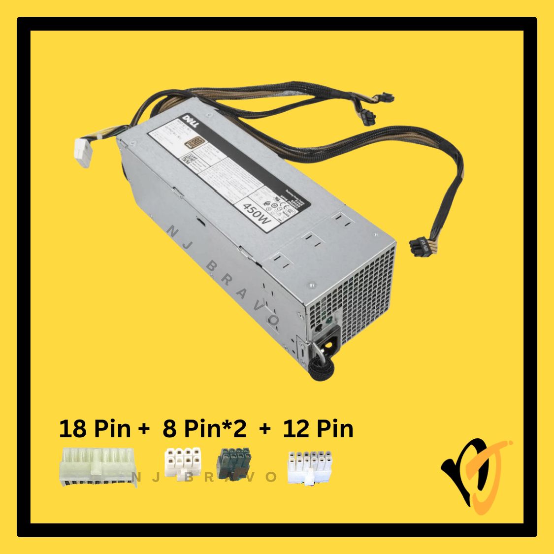 Dell 450W Server PSU H3DKF 40GDF PowerEdge T430 R530 (Non-HotSwap)