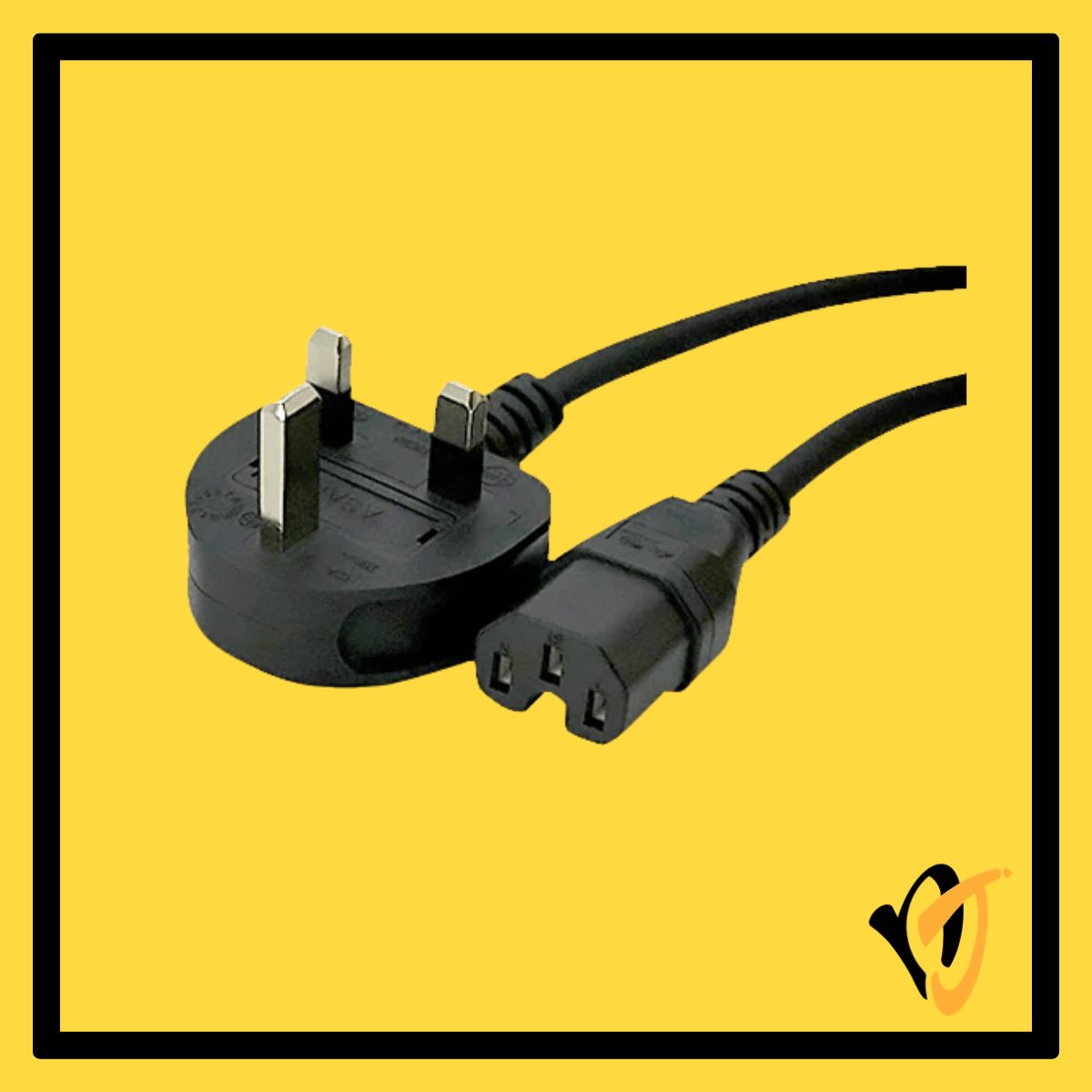 Power Cord C15 UK Plug 1.0mm² (1M~5M)