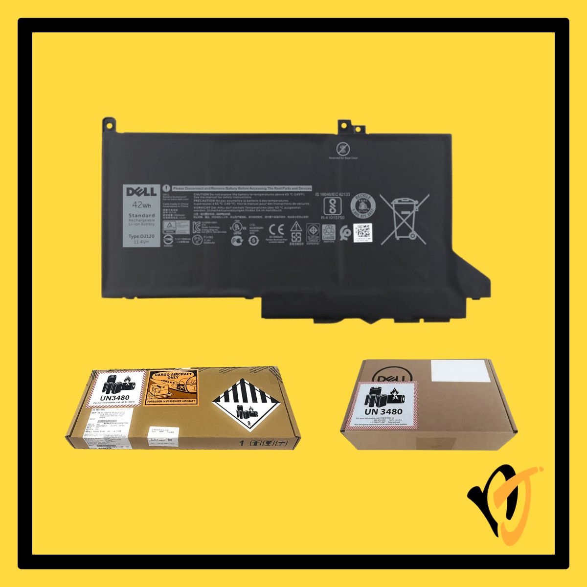 Dell Battery DJ1J0 42Wh | PGFX4 / ONFOH
