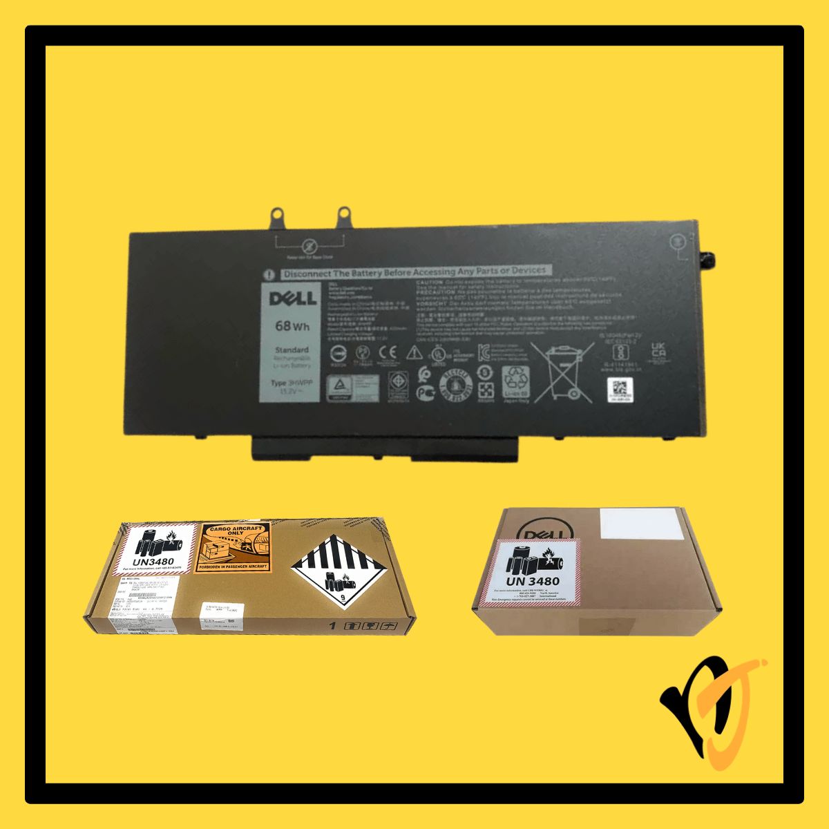 Dell Battery 3HWPP 68Wh | 10X1J / N2NLL