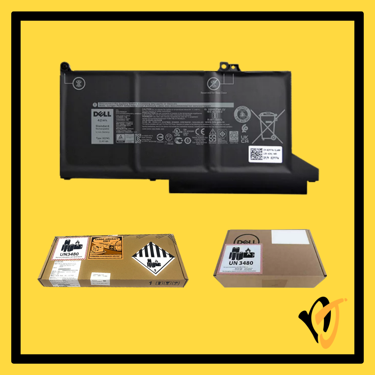 Dell Battery 0G74G 42Wh | G74G / 00G74G
