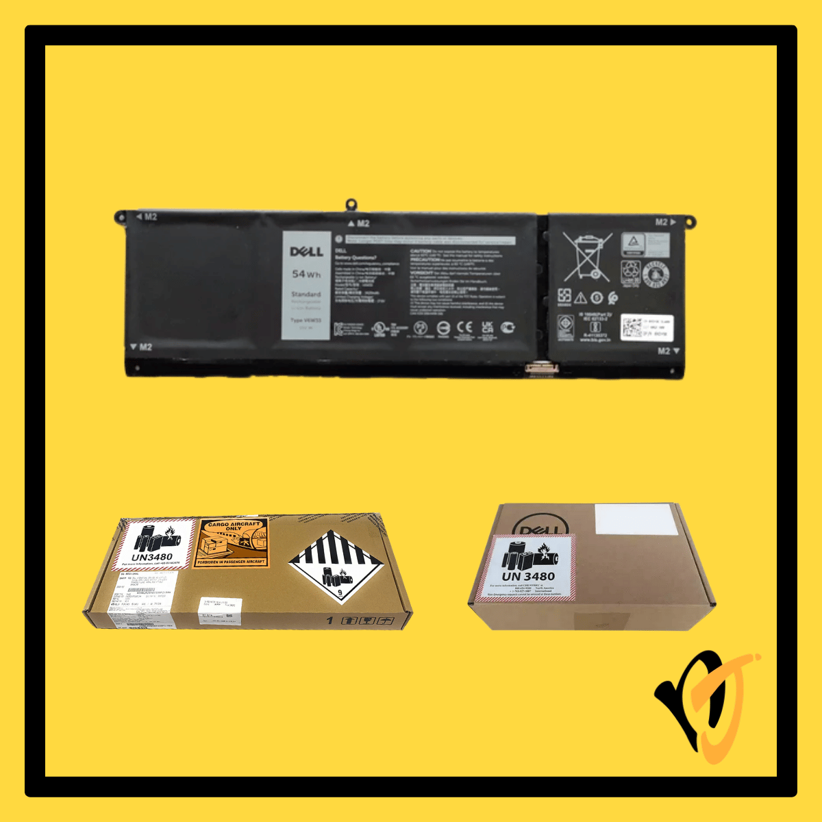 Dell Battery V6W33 54Wh | XDY9K / 0V6W33
