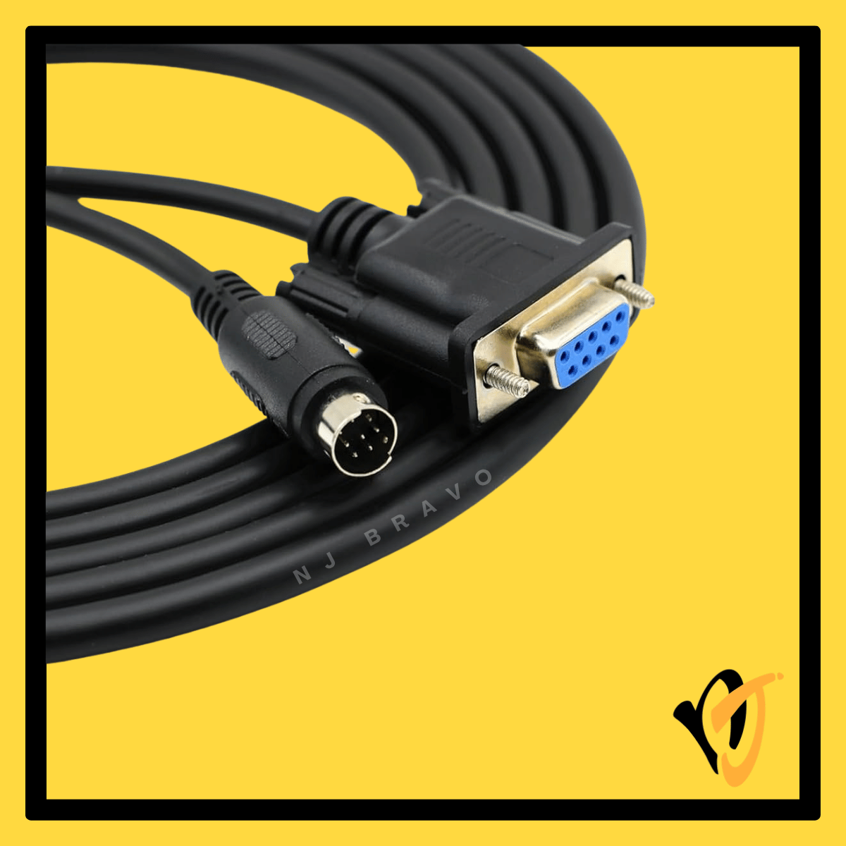 Weinview Weintek HMI to Delta DVP PLC Cable TK-DVP DB9F-MD8 3M