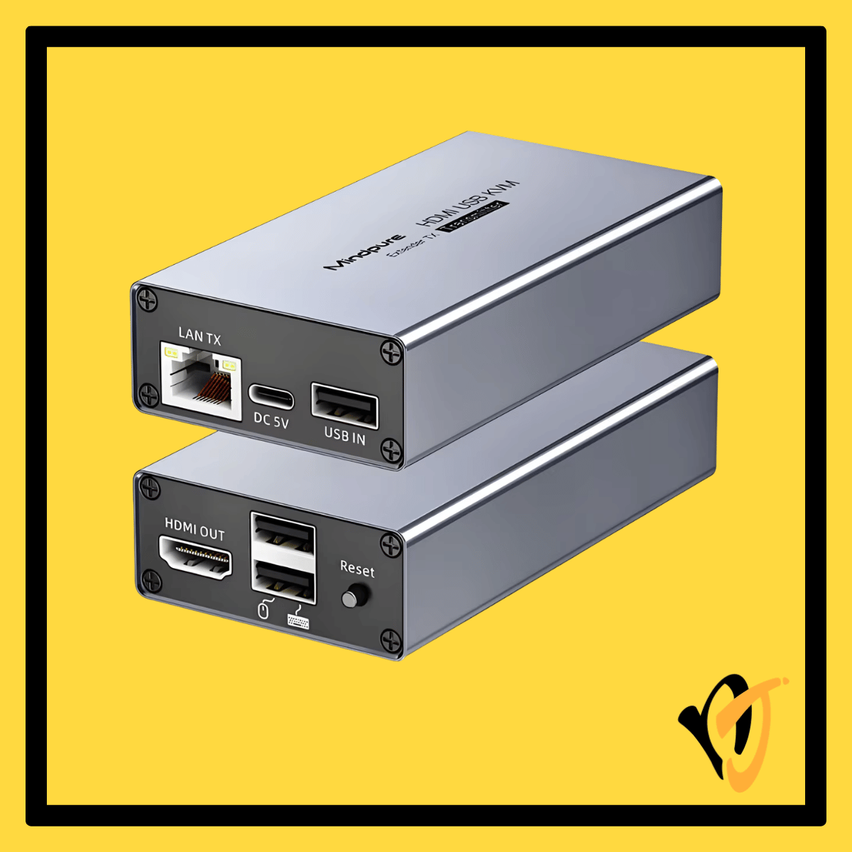 Mindpure HDMI KVM Ethernet Extender 150m transmitter and receiver