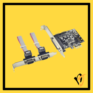 SYBA E1-PCE99100-2S1P PCIe 2 serial RS232 DB9 and 1 parallel DB25 LPT card