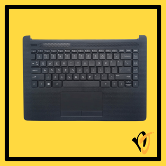 HP 240 G7 14-ck 14-cm palmrest L44060-001 with keyboard and touchpad, top view
